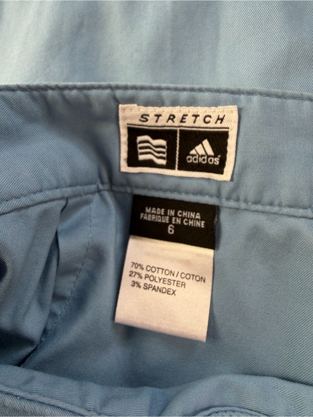 Adidas sky-blue tennis skirt/skort - Picture 2 of 5